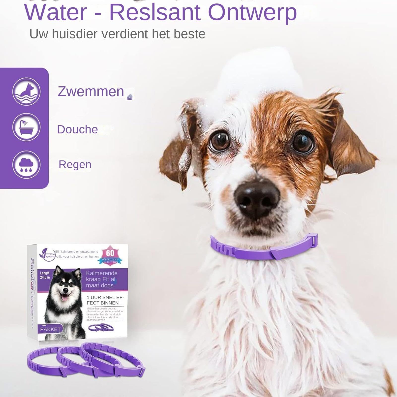 Feromoonhalsband voor honden - 3 stuks ontspannende halsbanden voor