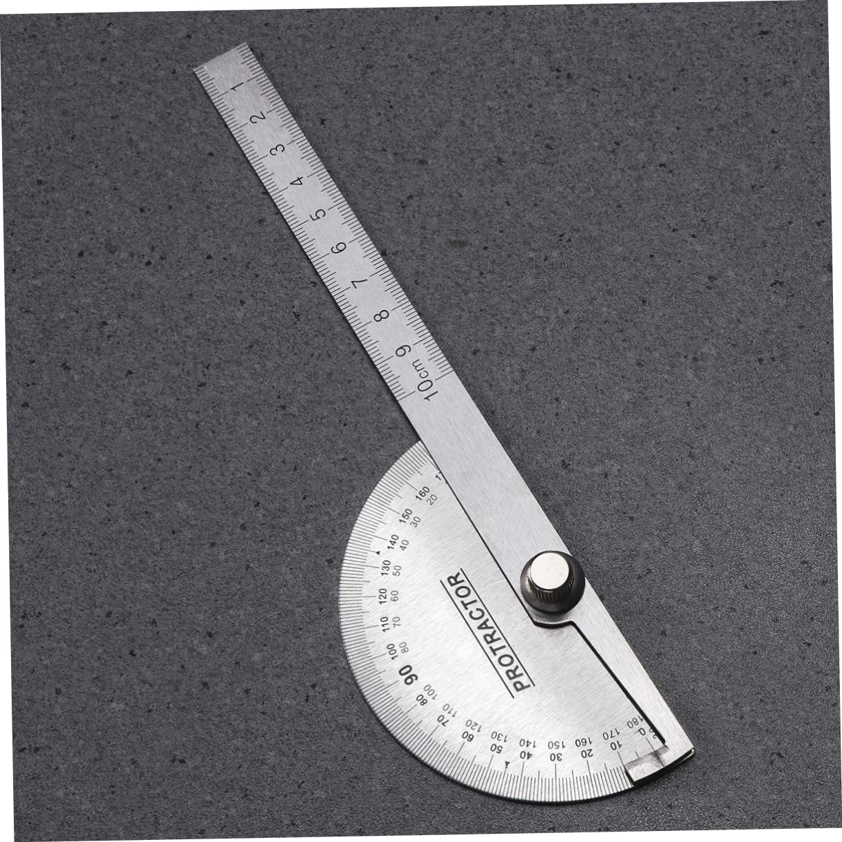 DOITOOL 2pcs Stainless Steel Protractor Round Accurate Measuring Tool for Woodworking and Technical Drawing Lightweight and Easy to Read Angle Ruler