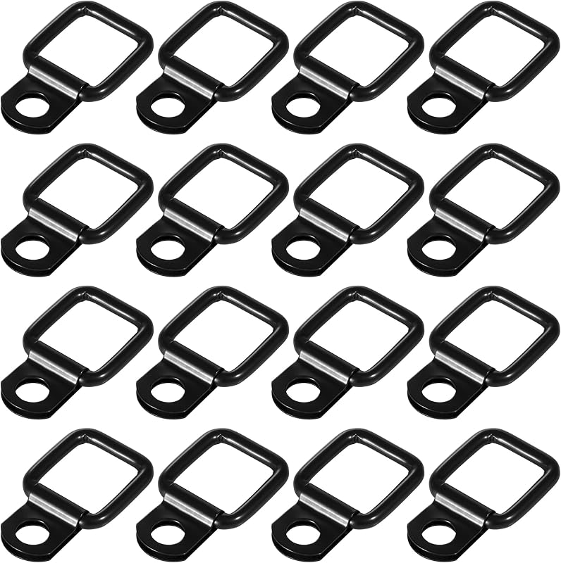 Âncoras D-ring de amarração DEDC para capota rígida, furos de 8 mm – Conjunto com 8 unidades