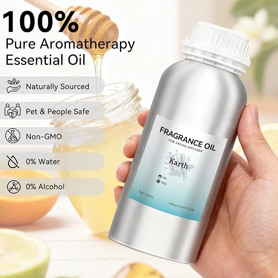 Plug in Diffuser, Waterless Oil Diffuser, Karth Oil (500ml / 16.9oz), Essential Oils