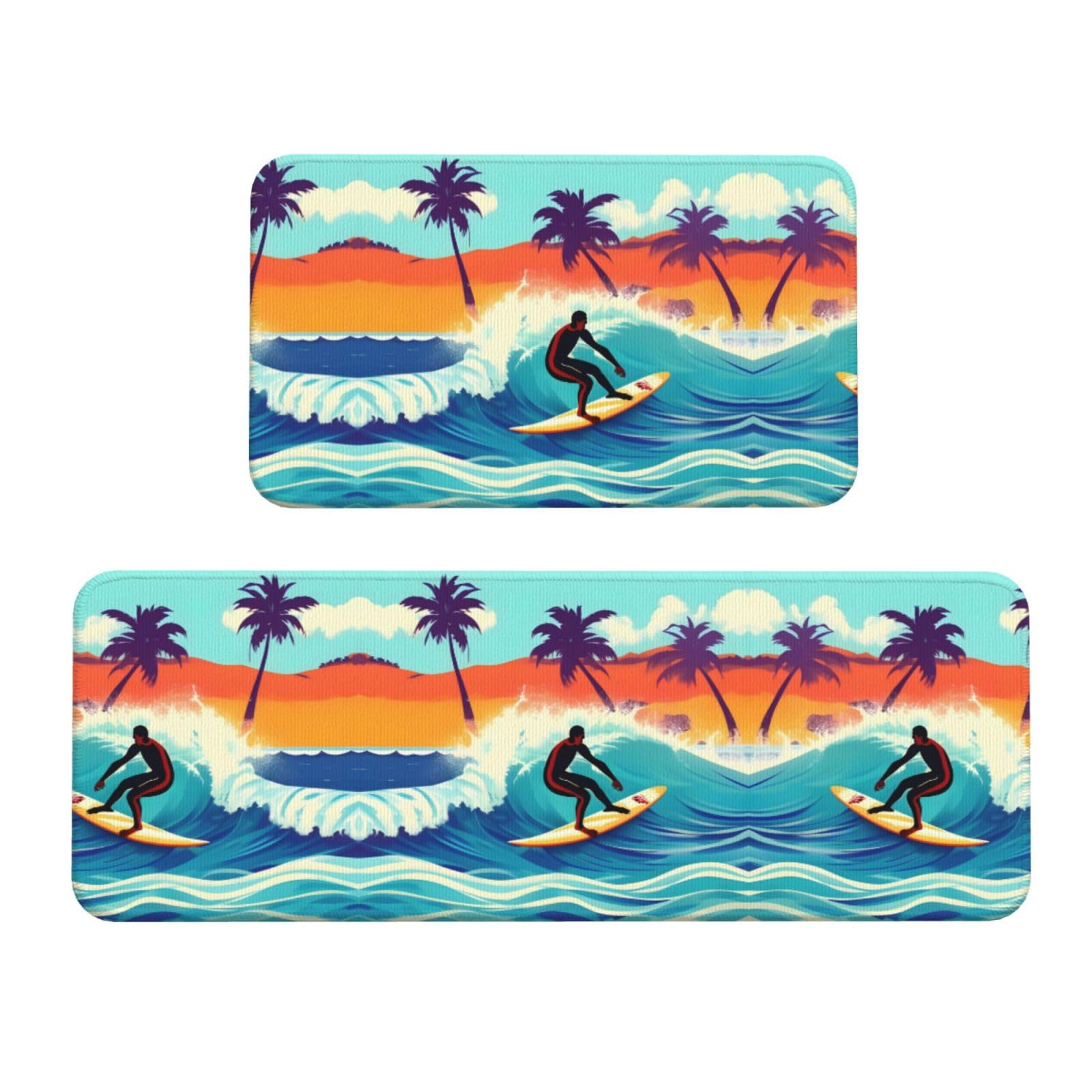 Tapis de cuisine antidérapants EdWal anti-fatigue imperméables pour sols protégés