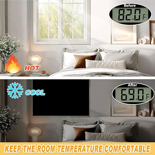 Miniatura 6 de Cortinas opacas para dormitorio, cubierta opaca portátil para ventana, persianas opacas sin taladro, cortinas opacas cortables, para ventanas de