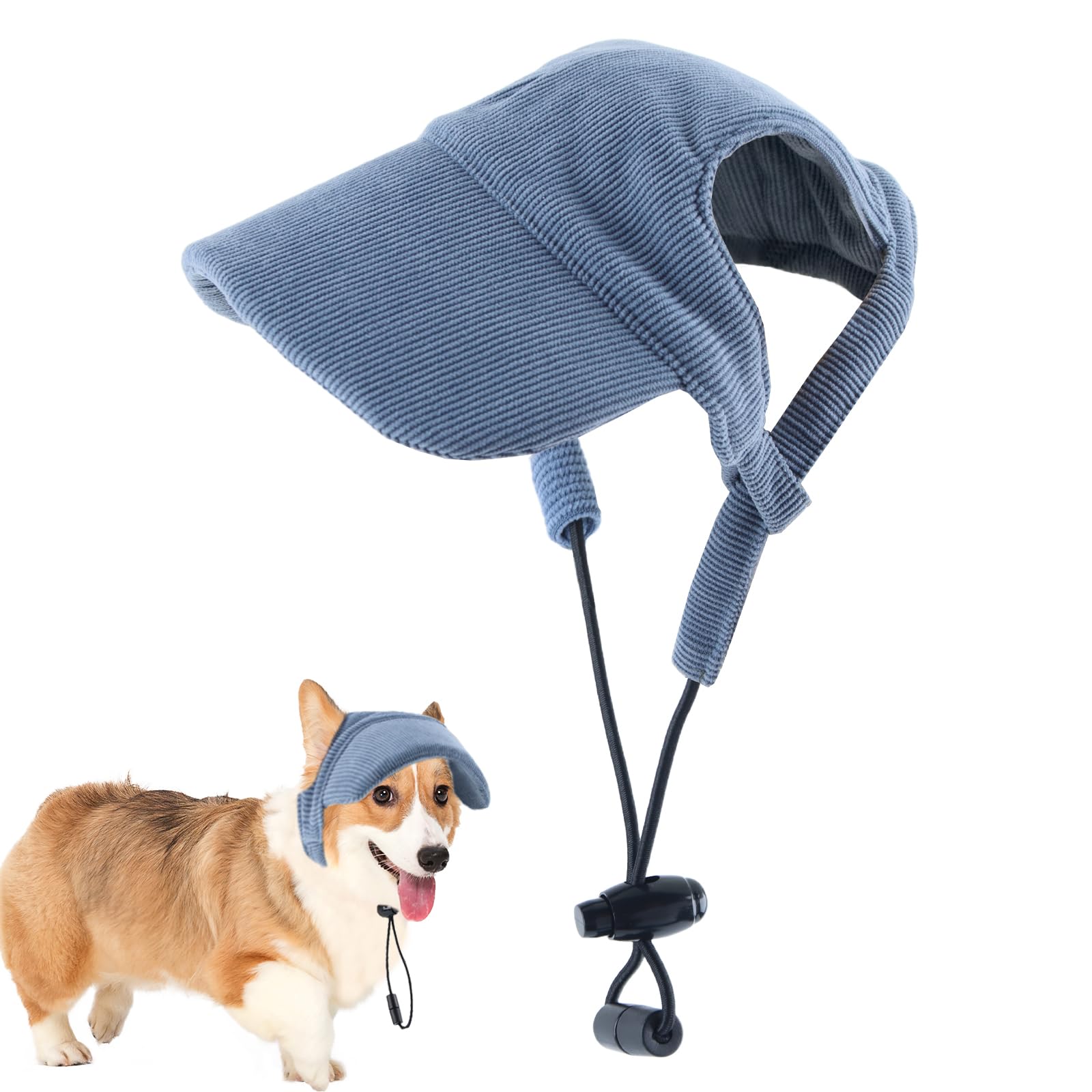 sonnensegel für hunde Dwafill Hut Hund Sommer Dog Cap, Schirmmütze Verstellbar Sonnenschutz Haustier Hut mit Ohrlöchern Dackel Mütze Hund Baseballmütze Sonnenhut, für Welpen Kleine Mittelgroße Große Hunde(M) Haustier Diopter Strength:Black Myopia(-5) Felgen 26 Zoll [ The nylon clasp design single pistol mag