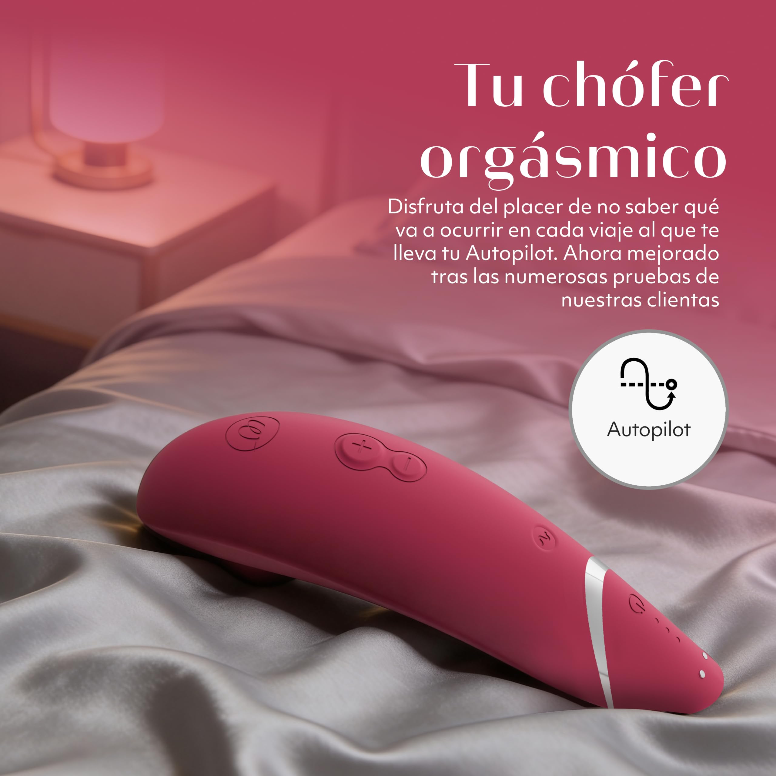 Womanizer Premium 2 succionador de clítoris visto en El placer es mío | Estimulador de clítoris | Vibrador sumergible para mujer | 14 niveles de intensidad | Juguete erótico para parejas | Rosa