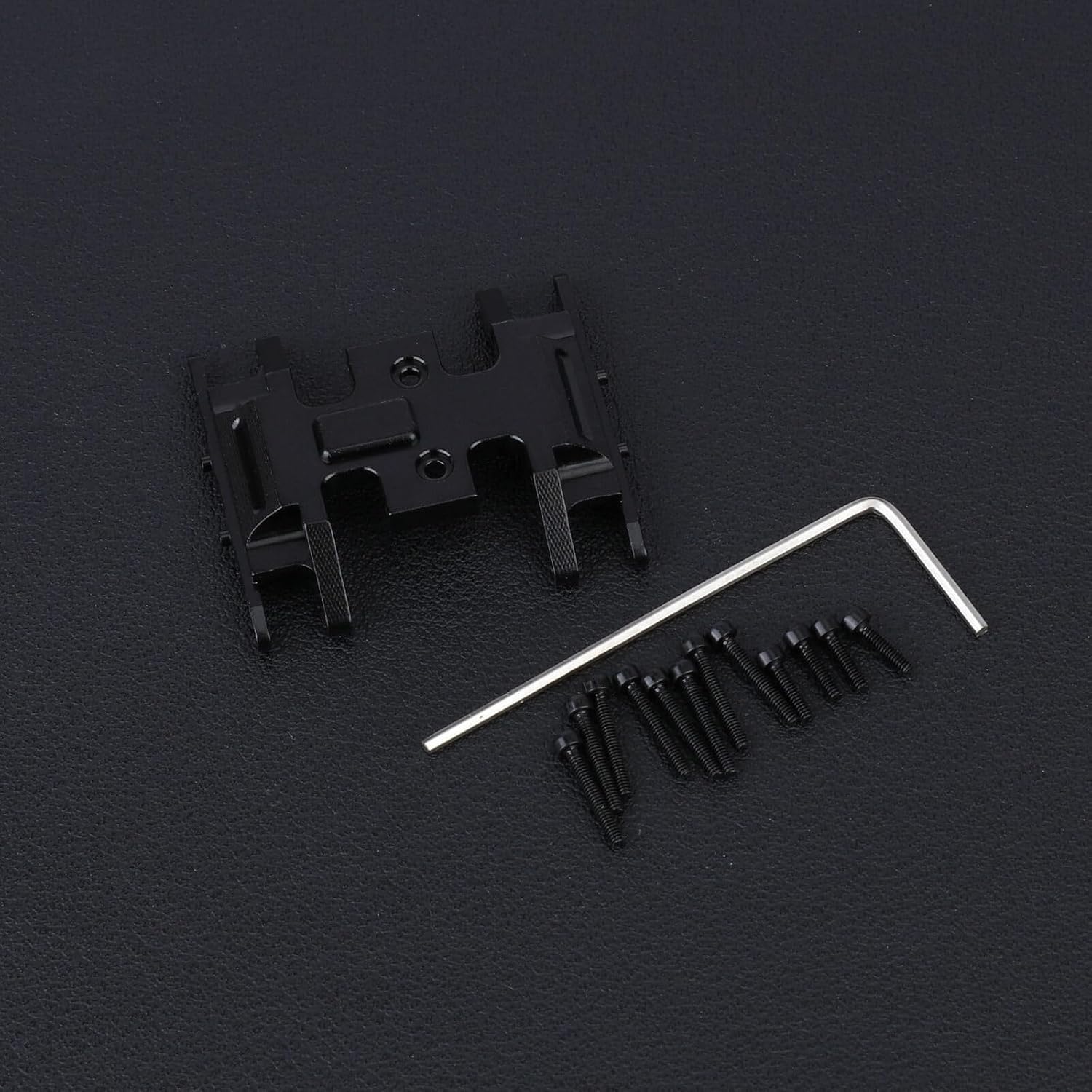SCX24 Skid Plate Transmission Mount Chassis Heavy Counterweight Gearbox Mount for Axial SCX24 Upgrade Parts 1/24 RC Crawler