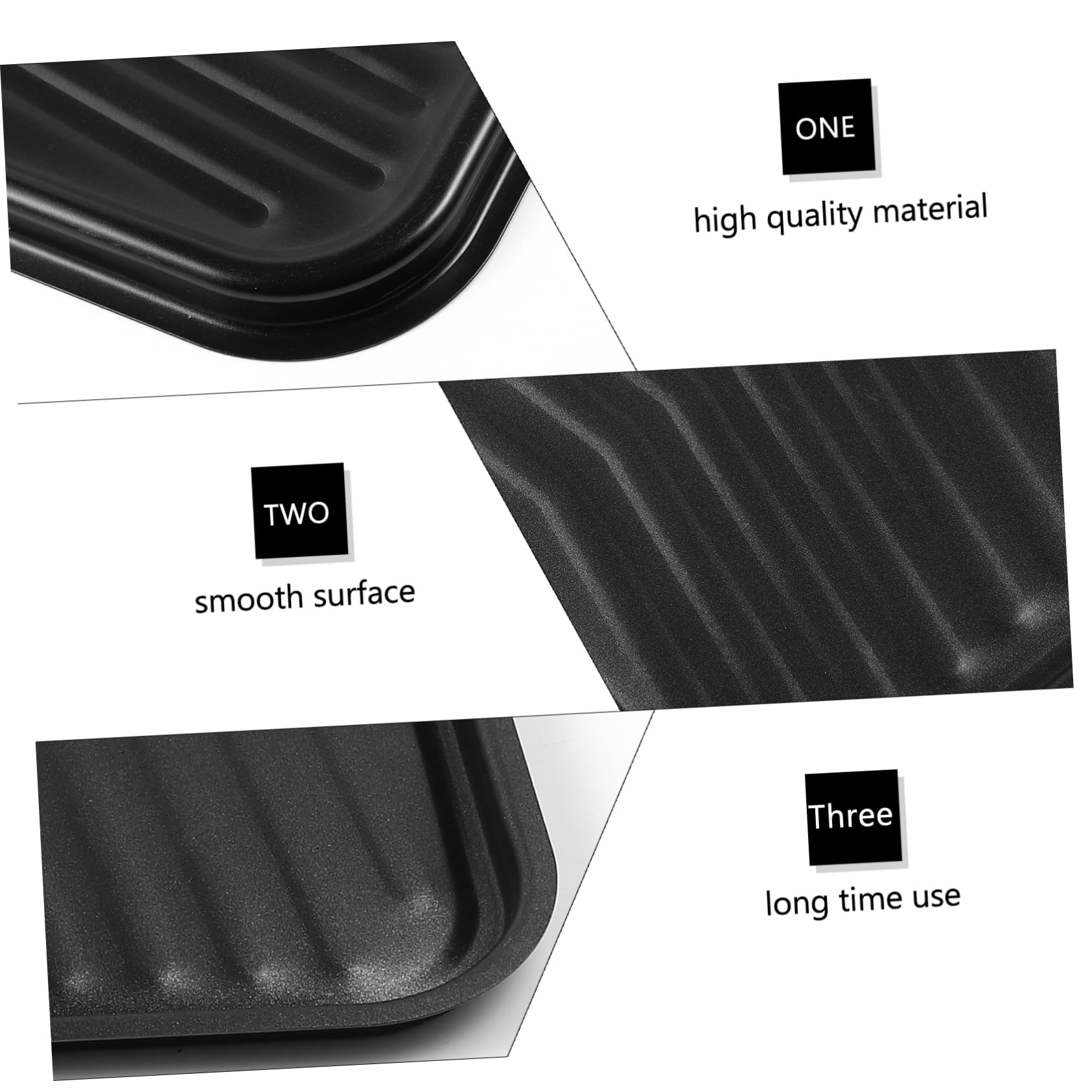 Anneome Sartén Grill Antiadherente de Inoxidable para Barbacoa y Cocina Placa para Pescado y Carnes Diseño Compacto y Resistente la Calor para Parrillas y Hornos Eléctricos