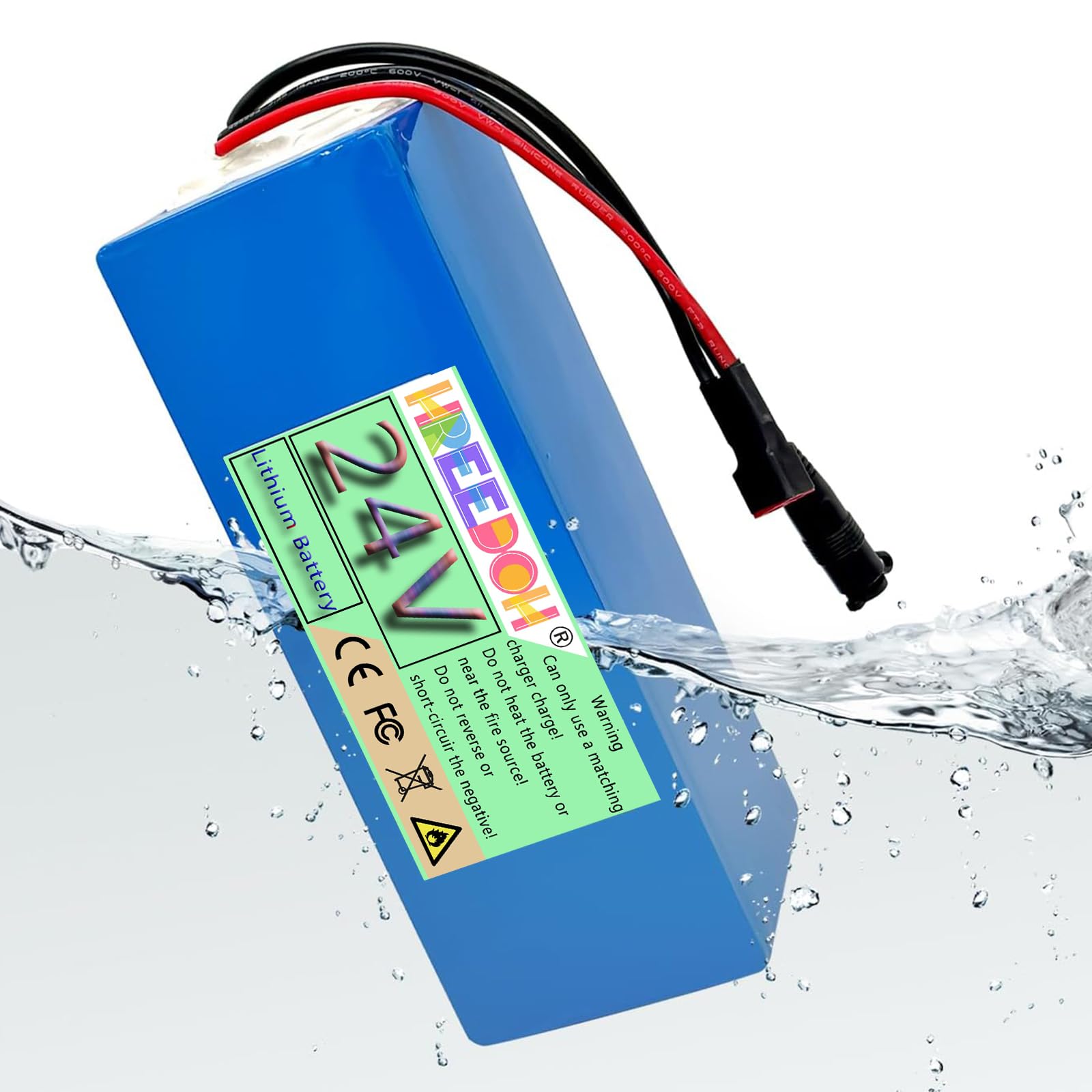 Batteria al Litio 24V Batteria agli ioni di Litio 24V 5AH 7.5AH 10AH 12.5AH 15AH 17.5AH 20AH per Motore 0-480W con caricabatteria