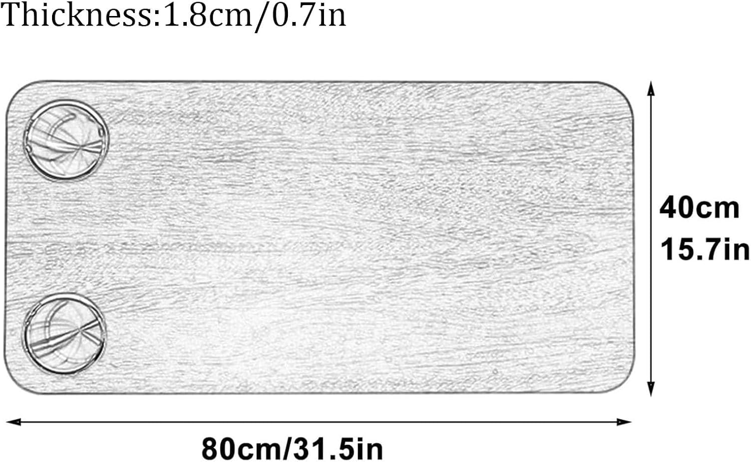 RV Table Top, Camping Table Top 31x16in, RV Dinette Tabletop with 2 Cup Holders, Universal Solid One Piece Desktop, for RV Boat Patio Yacht(Black)