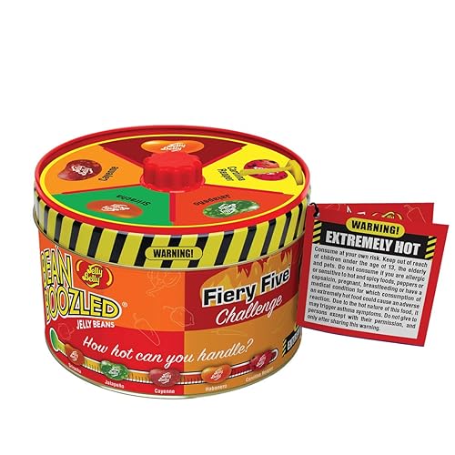 Jelly Belly BeanBoozled Fiery Five Spinner - Lata de 336 onzas auténtica oficial directamente de la fuente