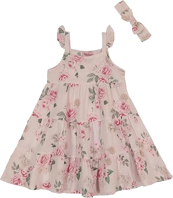 Juicy Couture Baby Girls Velour Dress with Matching Bloomers