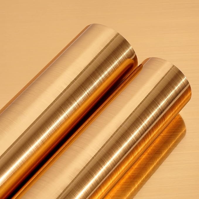 Mecpar Gold Contact Paper 15.8"x 78.7" Gold Wallpaper Peel and Stick
