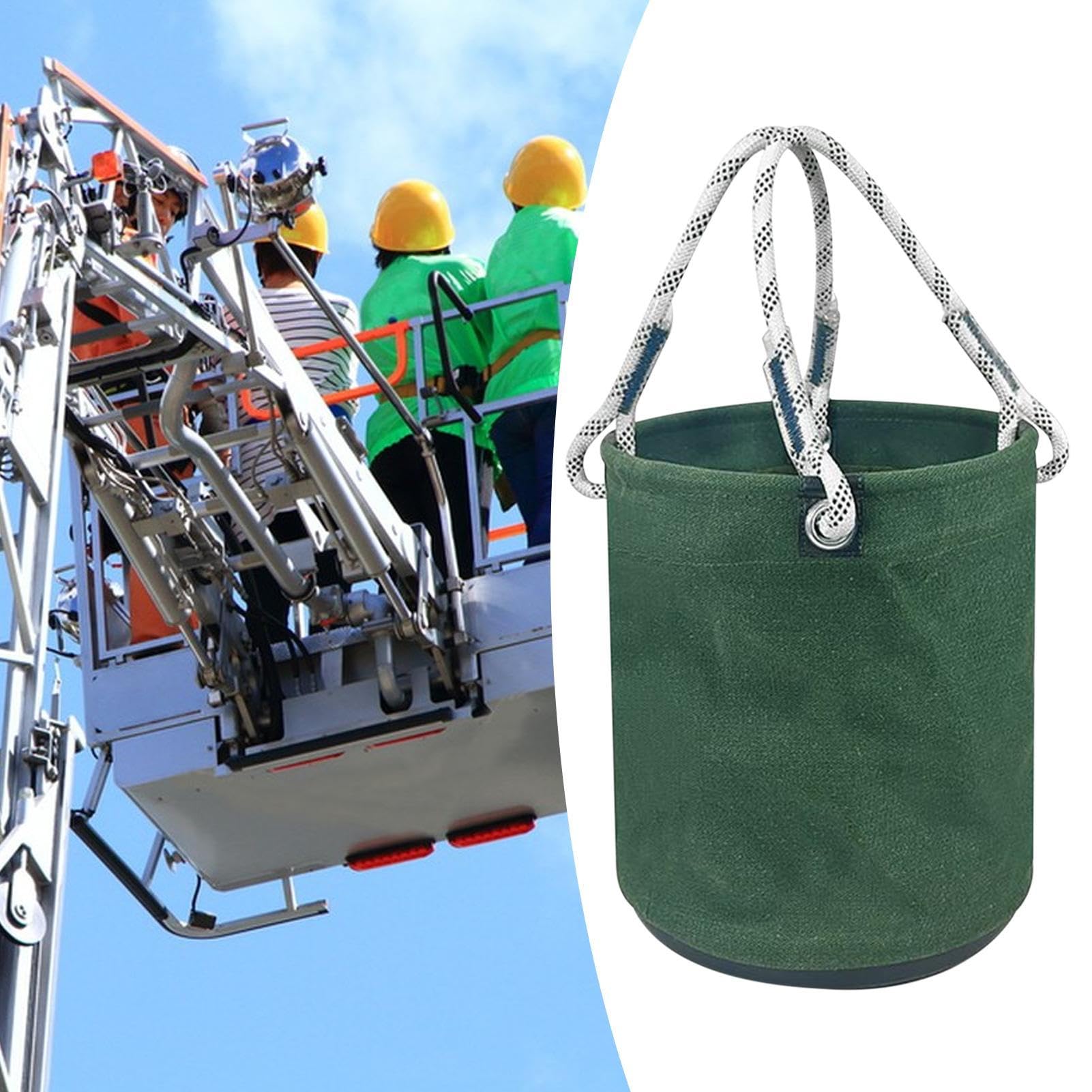Secchio per Elettricista Portautensili Elettricista In Tela A Forma Di | Tascone da Lavoro Leggero e Robusto per Professionisti di Giardinaggio Costruzioni Falegnameria