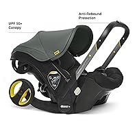 Vista 2 de Doona Asiento de coche y cochecito, verde pizarra - Sistema de viaje todo en uno