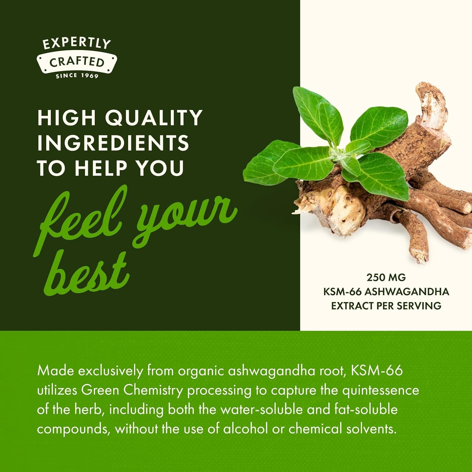 Swanson Ultimate Ashwagandha KSM-66 - Herbal Supplement Supporting Healthy Stress Levels & Relaxation - Natural Formula to Promote a Calm & Relaxed Mindset - (60 Veggie Capsules, 250mg Each) (3 Pack)