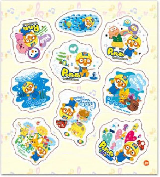 Pororo The Little Penguin Mini Sticker Book,Kids Children Korean Animation Character (Pororo Sticker 1-274 Sticker)