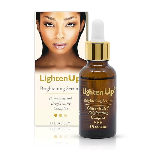 LightenUp suero iluminador de la piel 1 onza líquida corrector de manchas oscuras para cara axilas manos rodillas y cuerpo con aceite de argán y