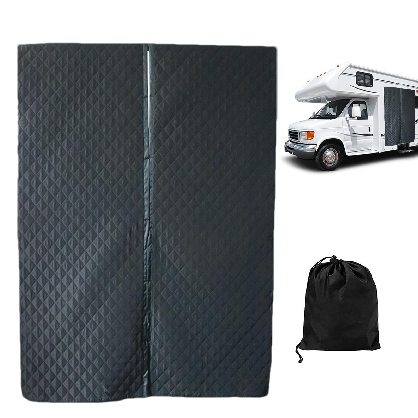 Housse de porte thermique magnétique pour bloquer le froid et réduire le chauffage