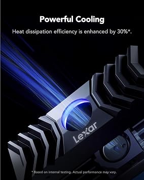 Lexar NM1090 2TB SSD PCle Gen5x4 NVMe, M.2 2280, PCIe 5.0 SSD with a Potent Heatsink, up to 12000MB/s, High Performance Internal Solid State Drive for Gaming, Photography, Video Editing and Design