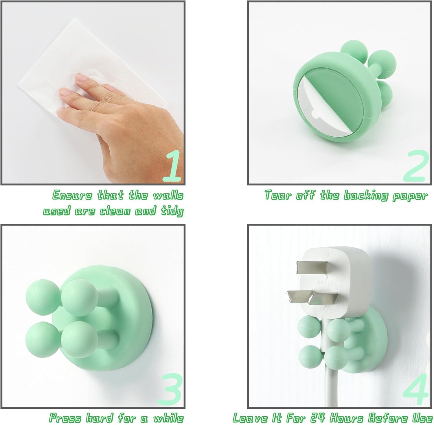 6Pcs Silicone Toothbrush Holder Wall Mount Tooth Brush Holder for Bathroom Electric Toothbrush Holders Razor Holders Shower