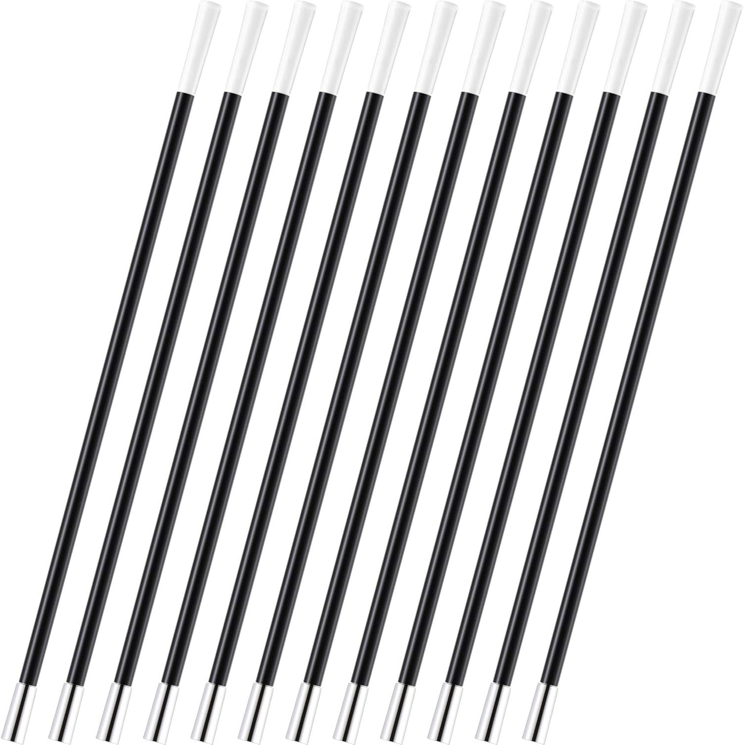 Plastic Stick for Women Long Fake Stick 1920s Costume Party Accessory Women Stick for Party, Vintage Style (12 Pieces)