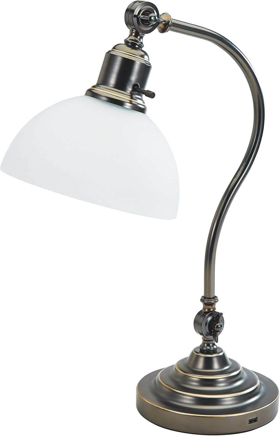 Crazy Deals V- Light Technology Desk Task Lamp, Satin Black (VS150904SB)