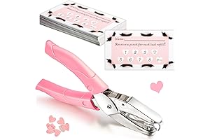 Heart Shaped Loyalty Punch Cards for Lash Extensions