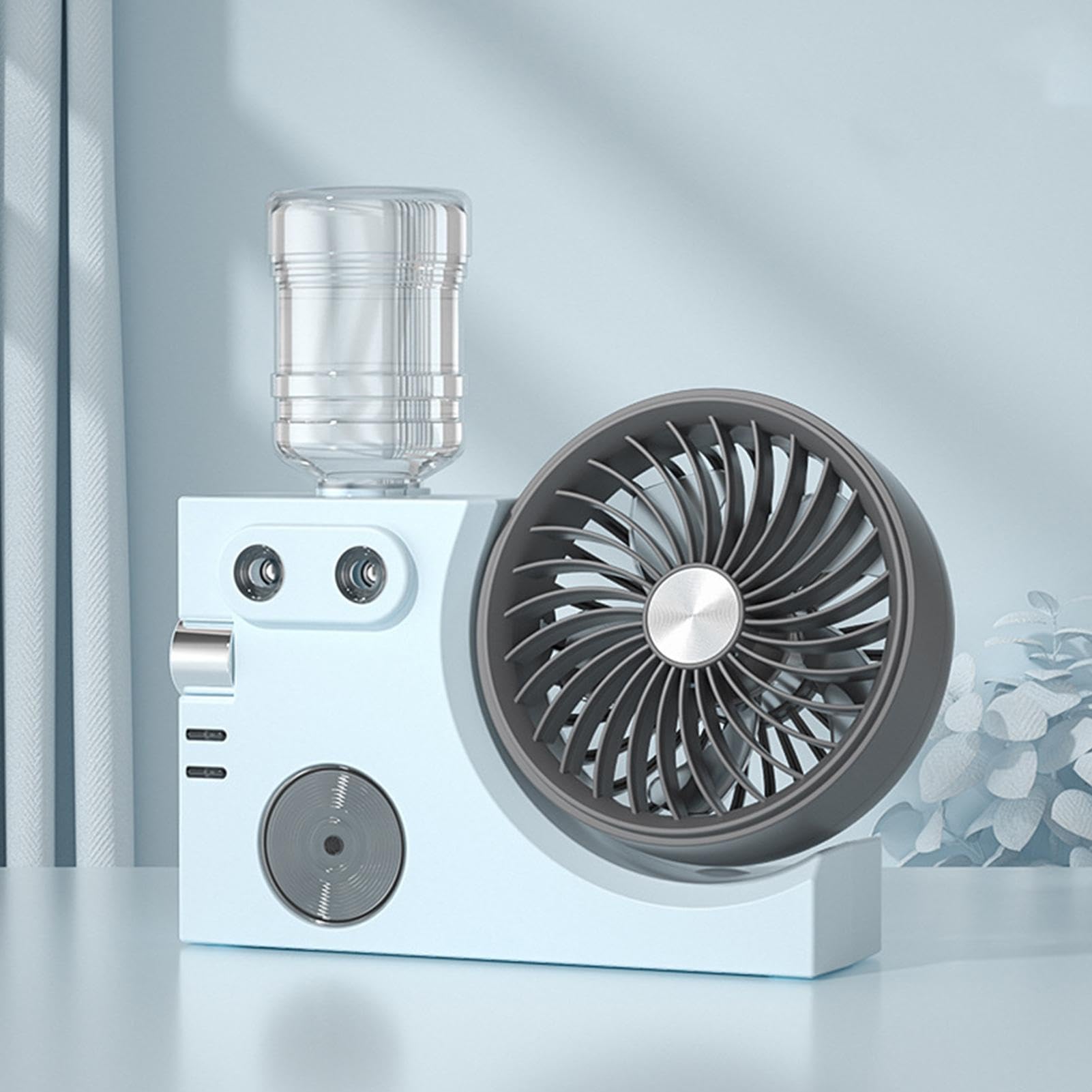 Ventilatore Portatile Con Nebulizzazione Circolatore Di Aria Da Tavolo