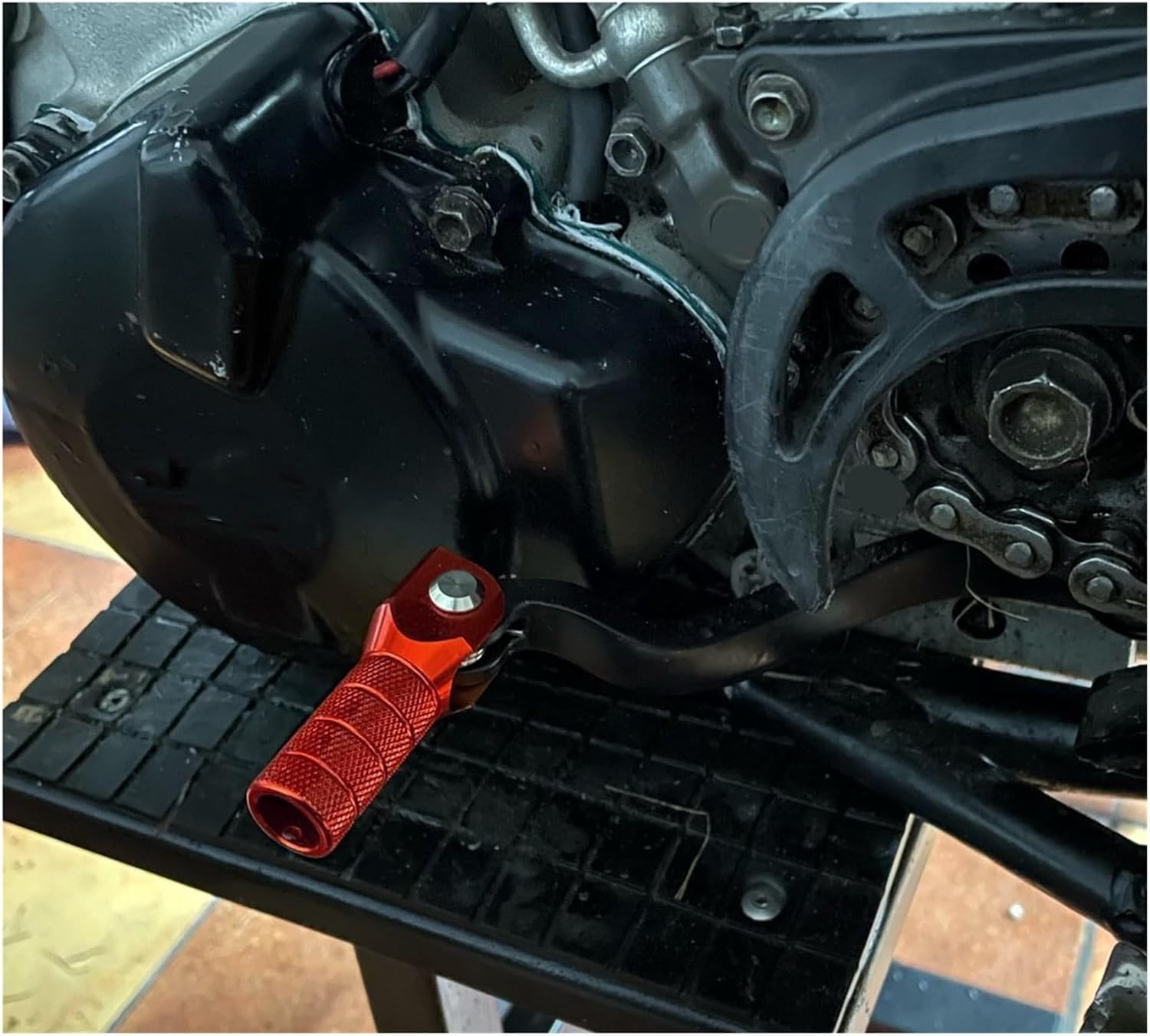 Gear Shift Lever Compatible with SX EXC TPI XC XC-W SX-F EXC-F XC-F XCF-W TE TC TE TX 300 FX350 ﻿(7502 Orange)