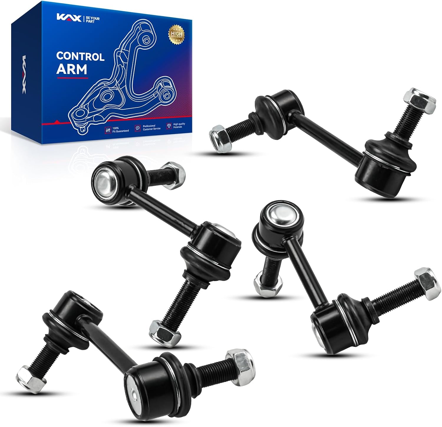 KAX Front Rear Right Stabilizer Sway Bar End Links Compatible with GMC Envoy XL for Chevrolet Chevy Trailblazer EXT Oldsmobile Bravada 2002-2003 Rear Suspension Kit K6667 K6668 K6666 K6665 4pcs