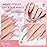 Beetles Nude Gel Nail Polish Set - 6 Colors Nude Pink Brown Neutral Jelly Gel Polish Kit Sheer Translucent Effect Soak Off UV Nail Art Design Drunken Rose Collection Manicure Gift for Women