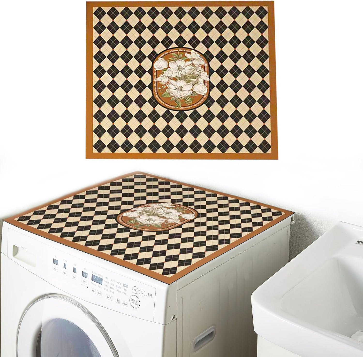 Amazon.com: REAIJUNPIN Washer and Dryer Covers for the Top, 27'' x 27 ...