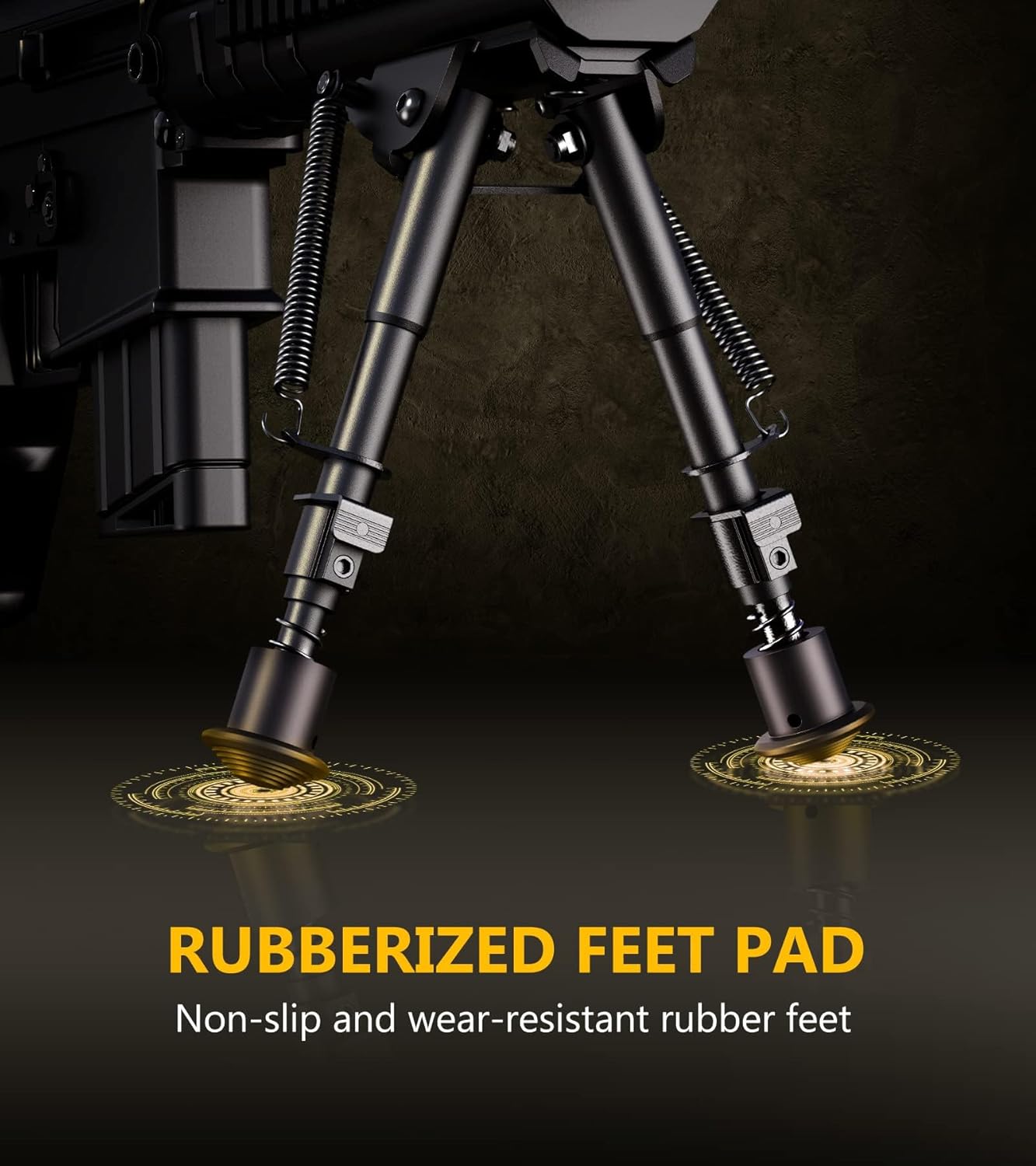 CVLIFE Bipod 6-9 Inch Lightweight Rifle Bipod for M-Rail Attach Directly for Hunting and Shooting