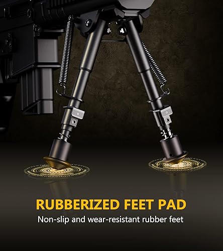 Miniatura 5 de CVLIFE Bipod 6-9 Inch Lightweight Rifle Bipod for M-Rail Attach Directly for Hunting and Shooting