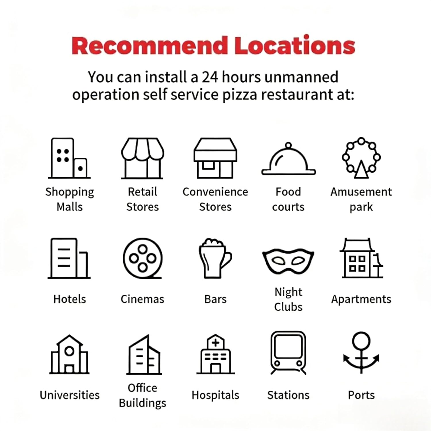 Pizza Vending Machine for Sale, Automatic Commercial Pizza ATM Machine with Touchscreen, Smart 24/7 Fresh Pizza Maker, Cashless Payment, for Mall Airport Business Owners