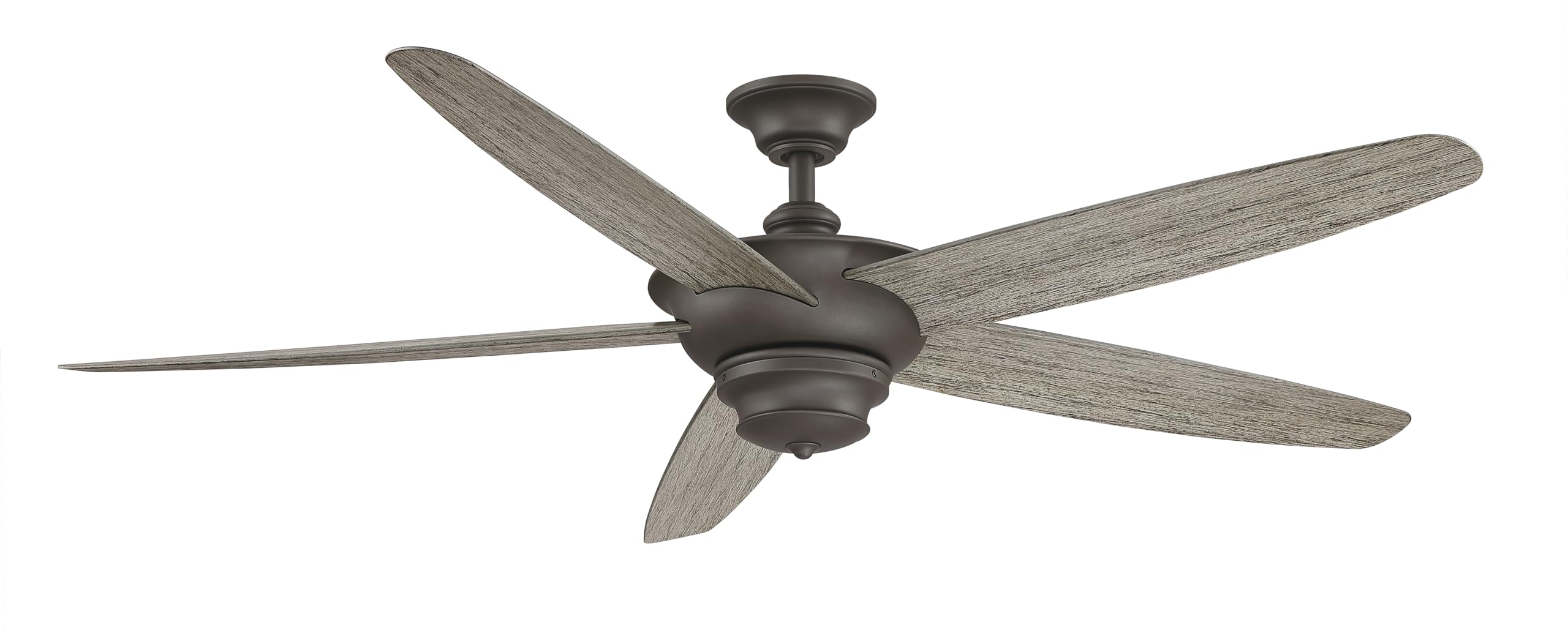 Fanimation Studio Collection Florid 60 inch Indoor/Outdoor Ceiling Fan - Matte Greige with Weathered Wood Blades