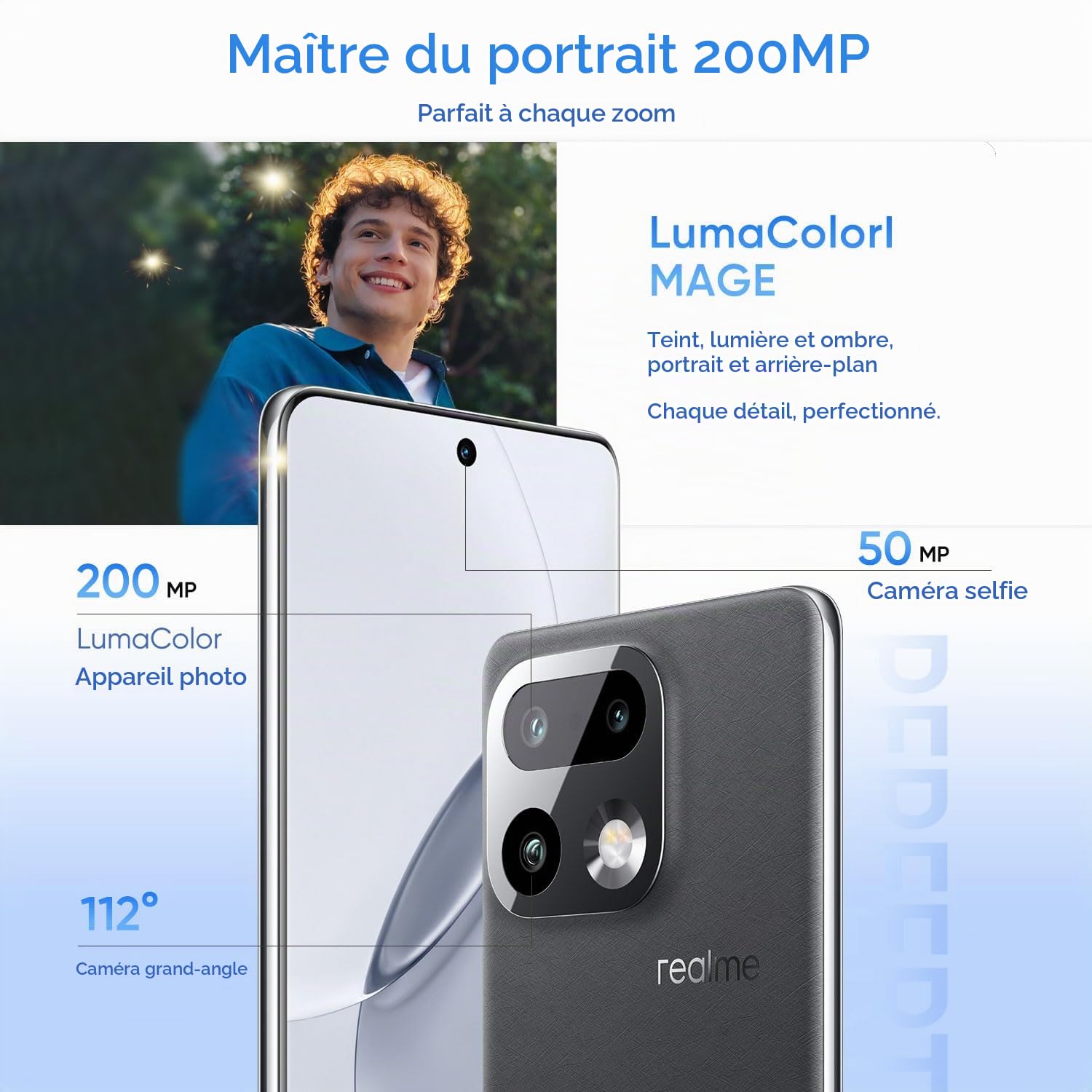 realme 16 Pro+ 5G Smartphone 12+512Go, Grey