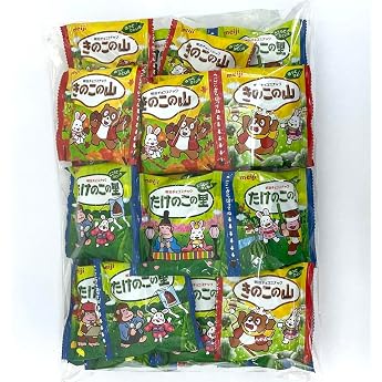 Meiji Mushroom Yama and Take-no Kori Big Pack, Assorted, 40 Bags 20 x 2 Types Commercial Use Share Pack
