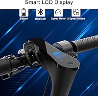 Vista 2 de Electric Scooter 10" Solid Tires 600W Peak Motor Up to 20Miles Range and 19Mph Speed for Adults - Portable Folding Commuting Scooter with Double