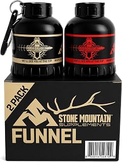 Stone Mountain 2-Pack Scoop Funnel for Water Bottle, Protein Scoop Funnel