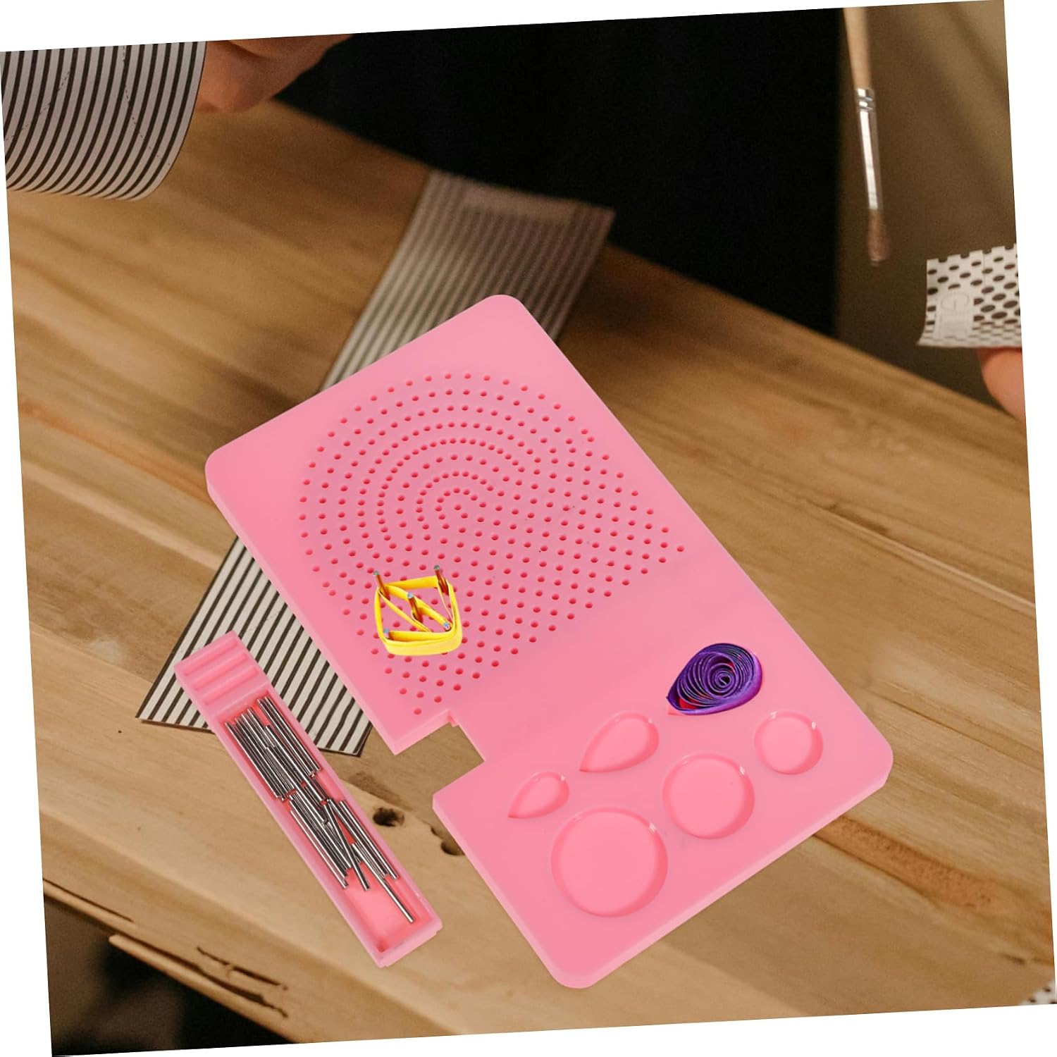 TEHAUX 5sets Quilling Paper Winding Board Easy Use Paper Quilling Tools for Crafts and Art Projects and Practical Board