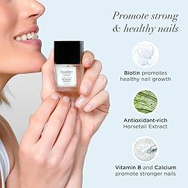 butter LONDON Base Coat Nail Polish, Horse Power - Nail Rescue Basecoat Helps Restore & Repair Damaged Nails - Nail Strengthener Helps Nail Growth & Prevent Staining - Cruelty & Gluten Free Nail Care
