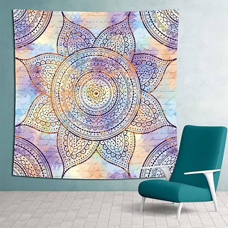 Amazon Co Jp Kmbignk タペストリー インドの曼荼羅 ボヘミアンのマンダラ おしゃれ飾り 多機能壁掛け ウオールデコレーション カラー ウォッシャブル ファブリック装飾用品 パーティーグッズ 窓カーテン 個性ギフト 150 0 大判 壁掛けタペストリー ホーム キッチン