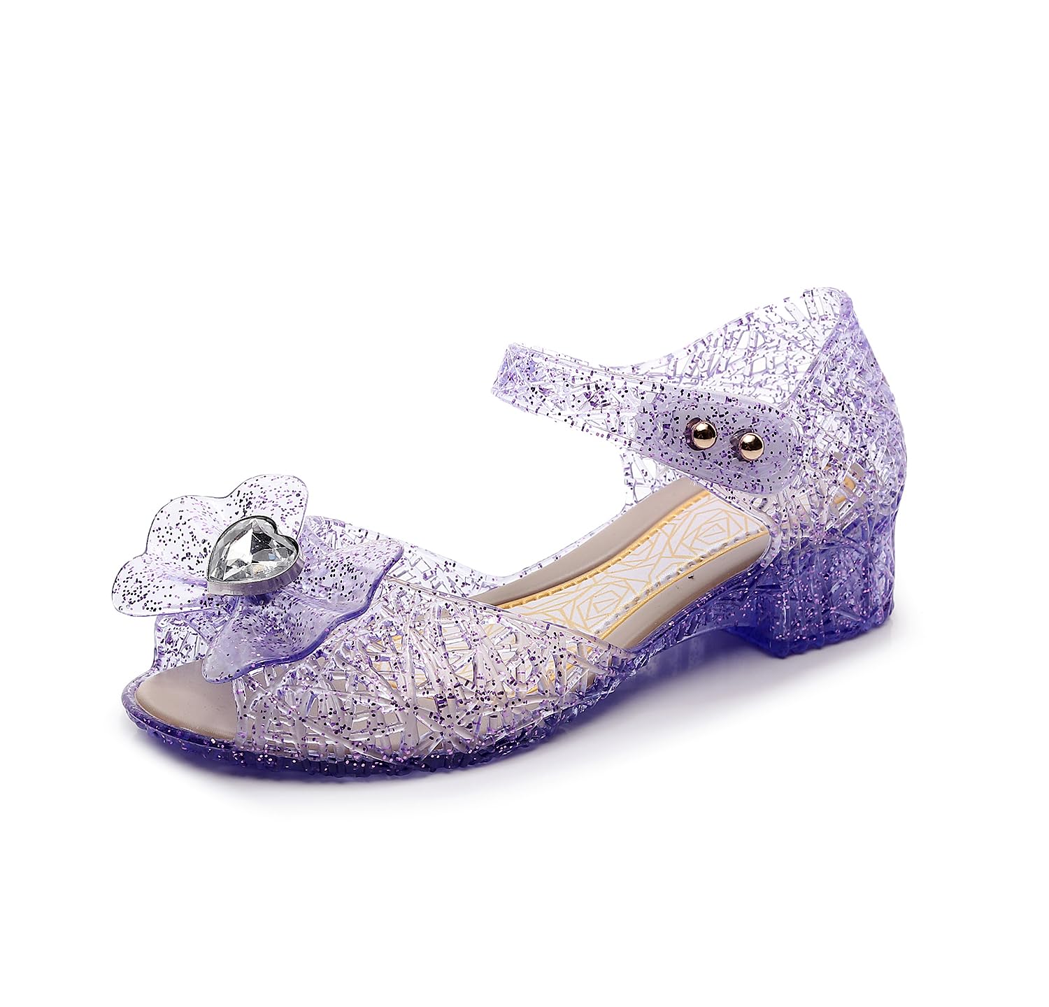 Girls Jelly Sandals Princess Mary Jane Dress Up Shoes for Cosplay Party Birthday Toddler Little Girls
