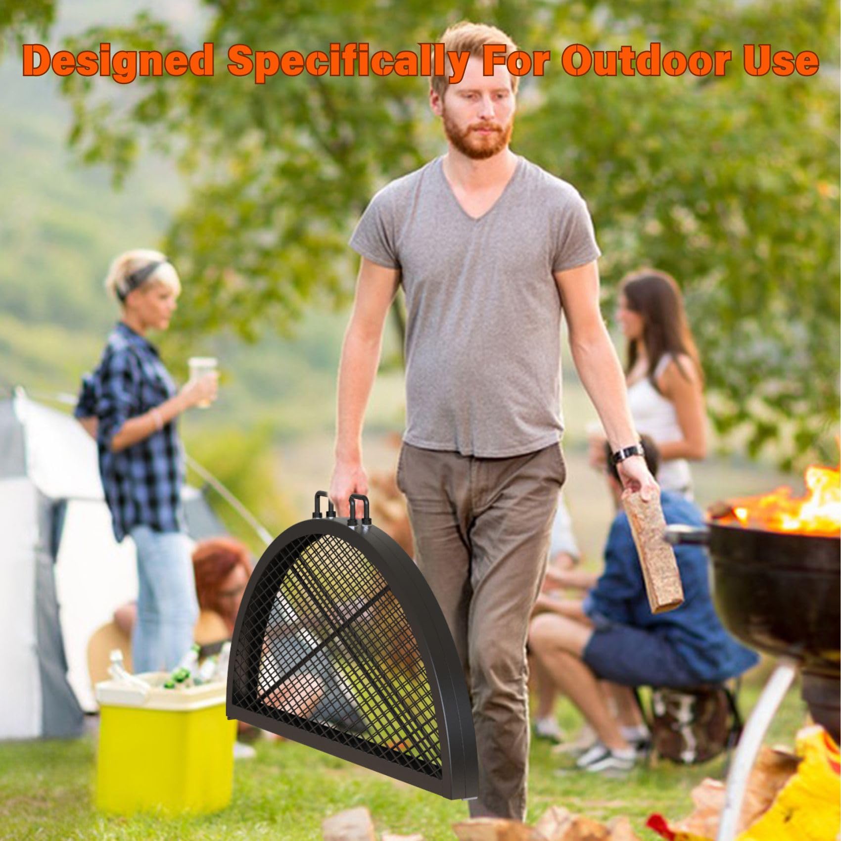 Onlyfire Foldable Fire Pit Grate - 30" -4