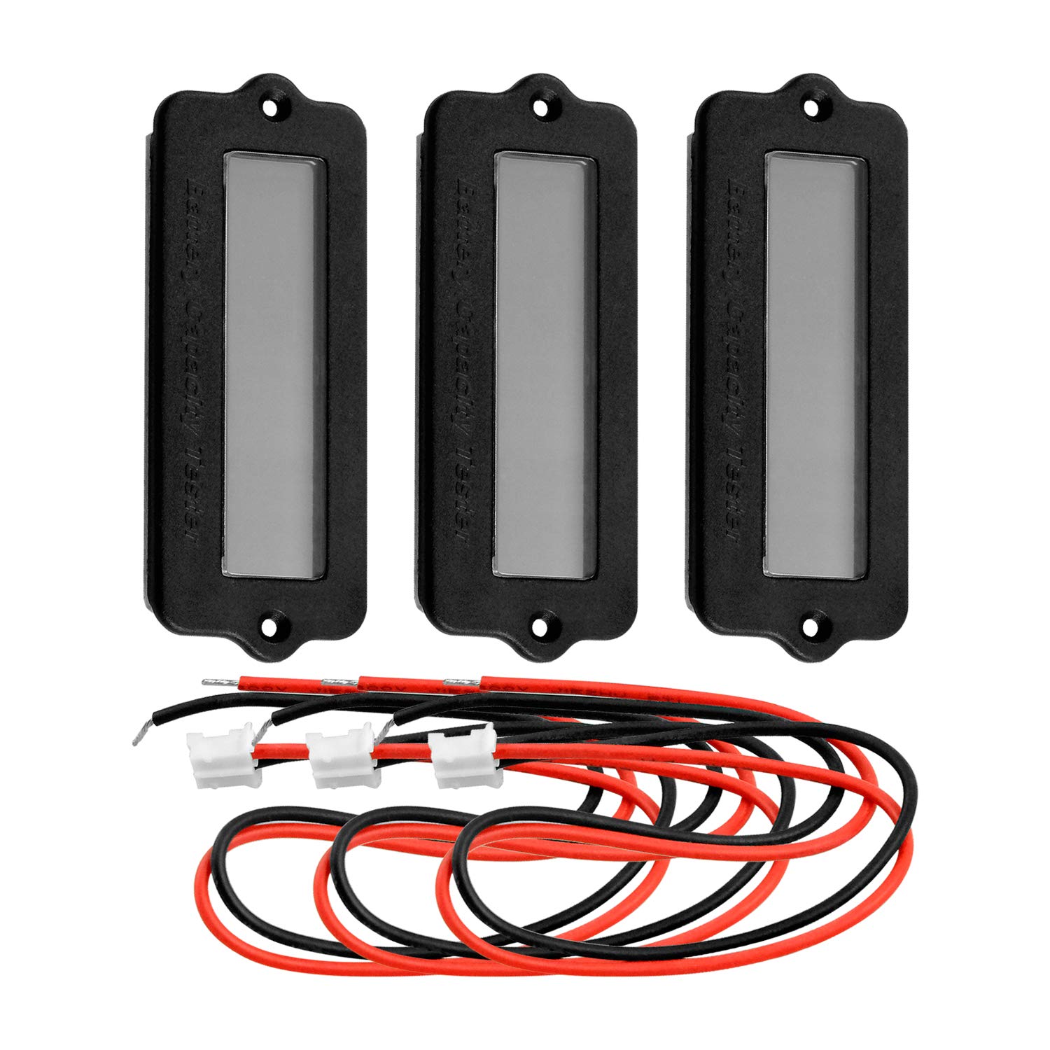 AZDelivery 3 x 12V LY6W indicatore capacità batteria con schermo LED verde retroilluminato