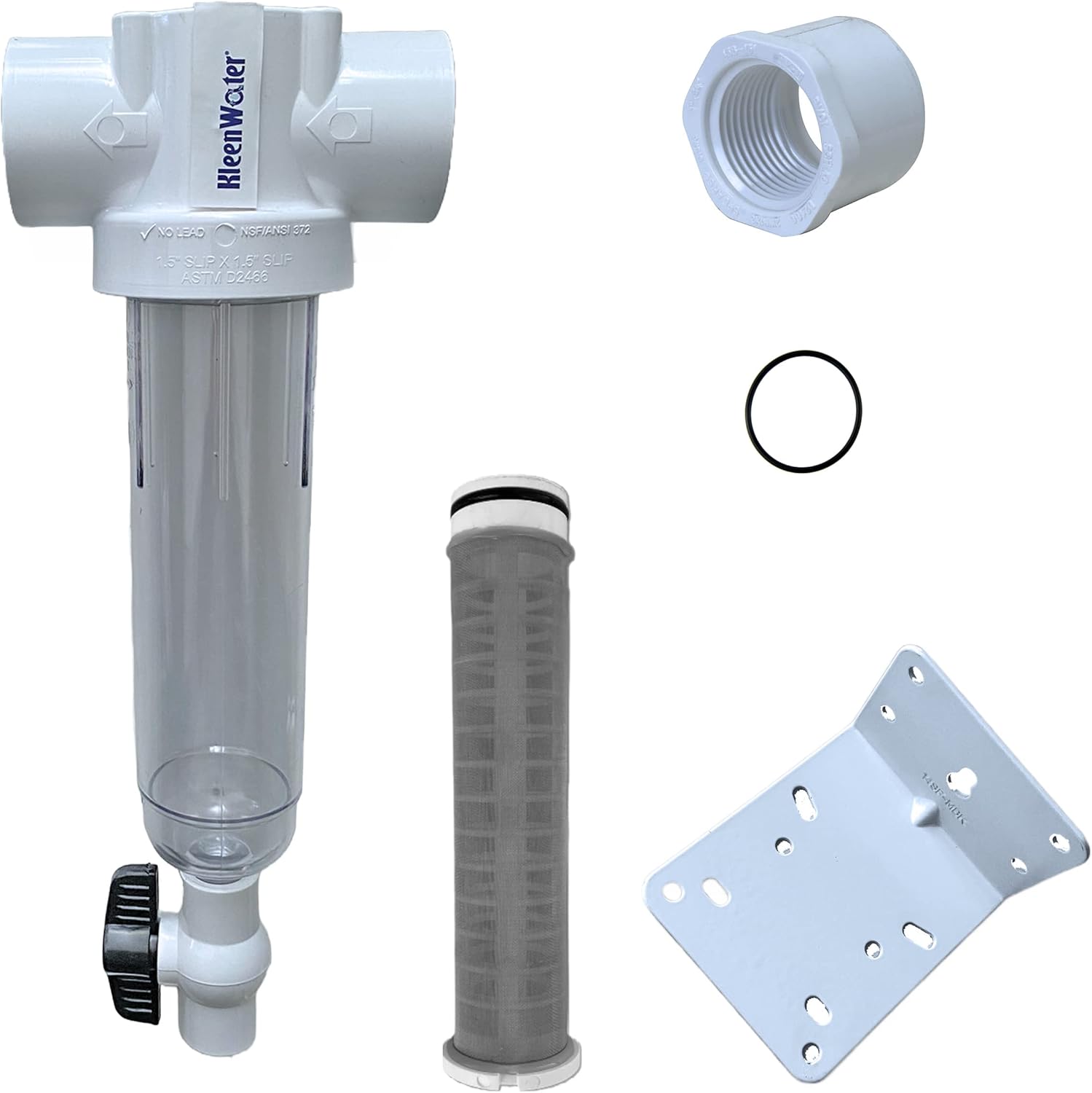 Kleenwater 1.5 FNPT, 100 Gallon per Minute, 24 Mesh Stainless Screen, Whole House Spin Down Sand and Sediment Filter Compatible with Rusco, Vu-Flow, WaterSource, Boshart and Campbell, Made in Canada