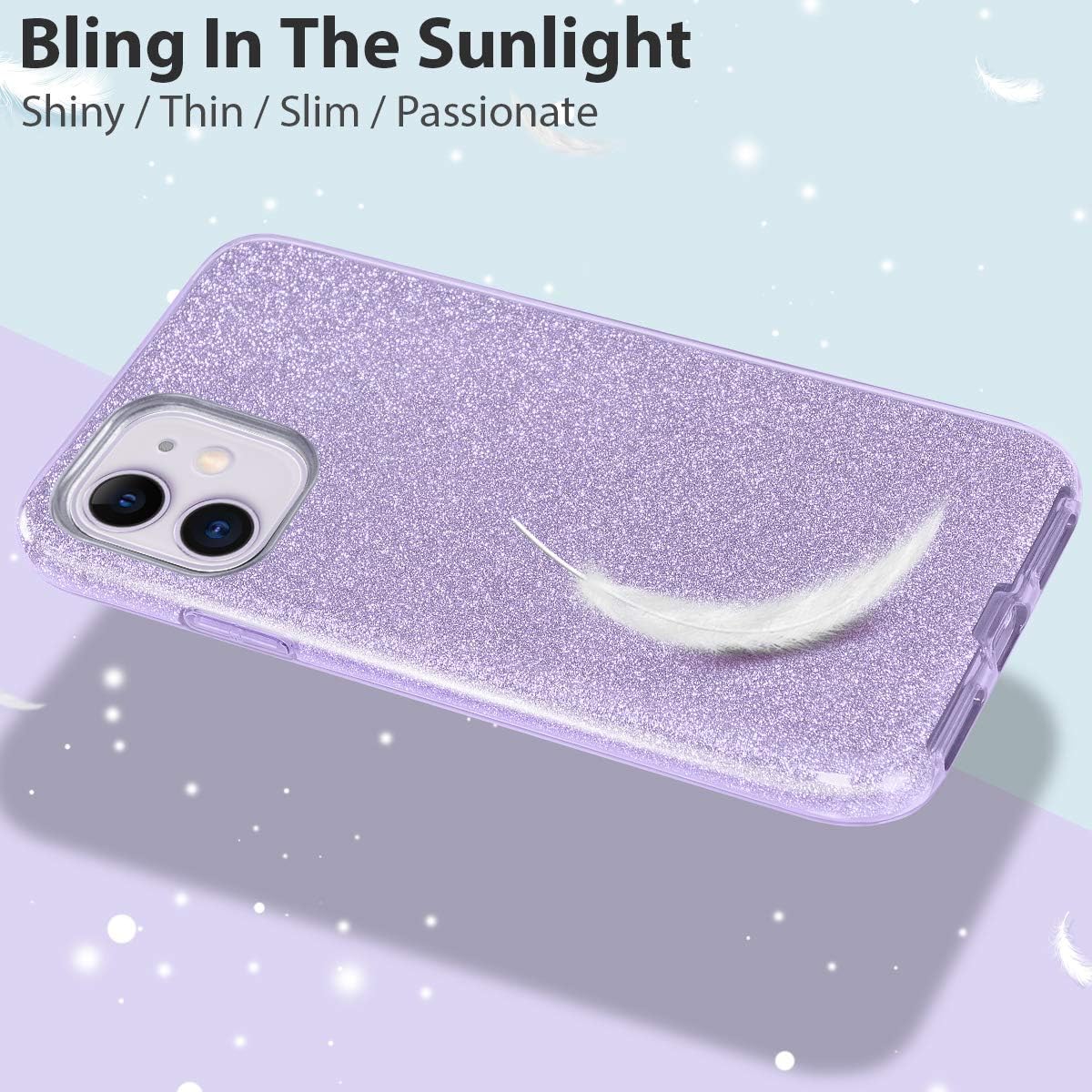Buy Mateprox Iphone 11 Case Bling Sparkle Cute Girls Women Protective Case For Iphone 11 6 1inch Purple Online In Turkey B07x59qg77