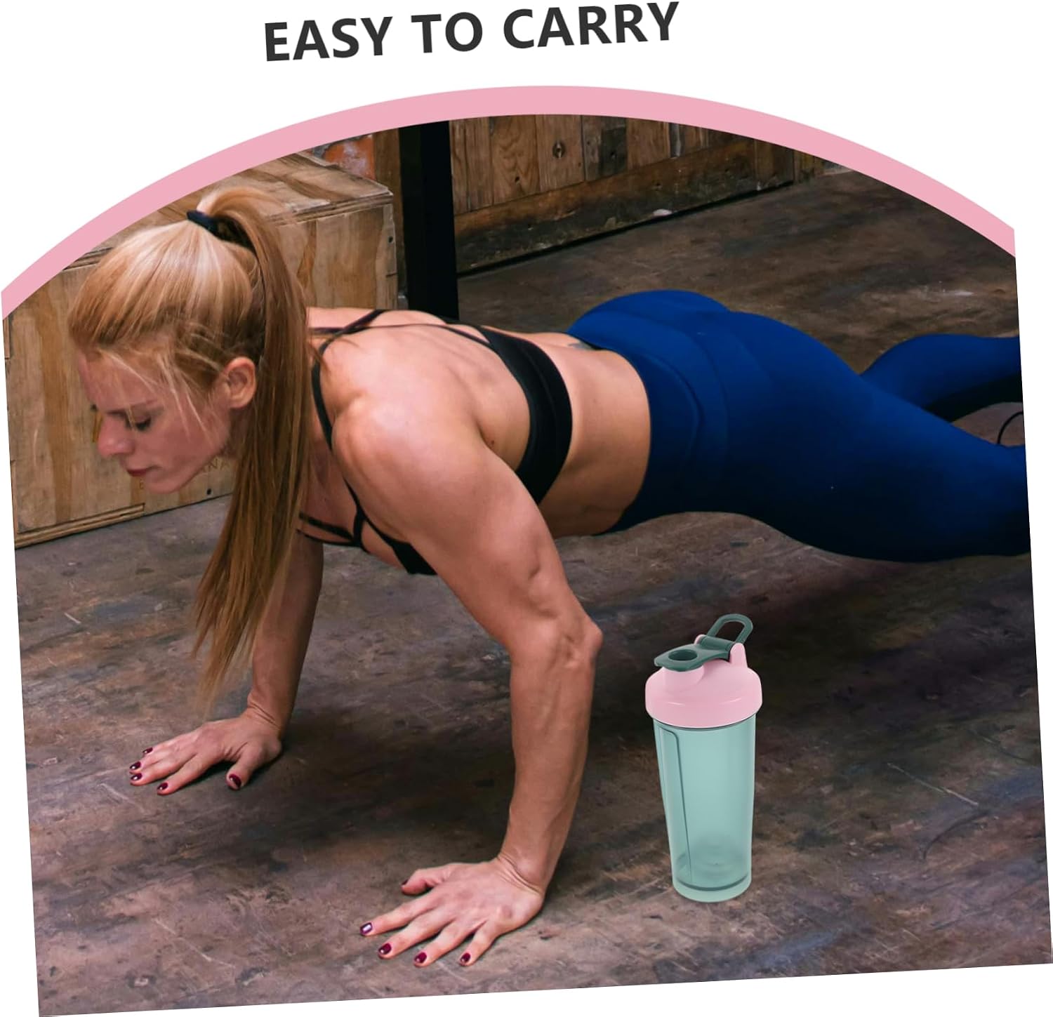 Kisangel Shaker Bottles for Protein Portable Whisk for Travel Gym Workouts Shaker for Hydration and Easy Cleaning