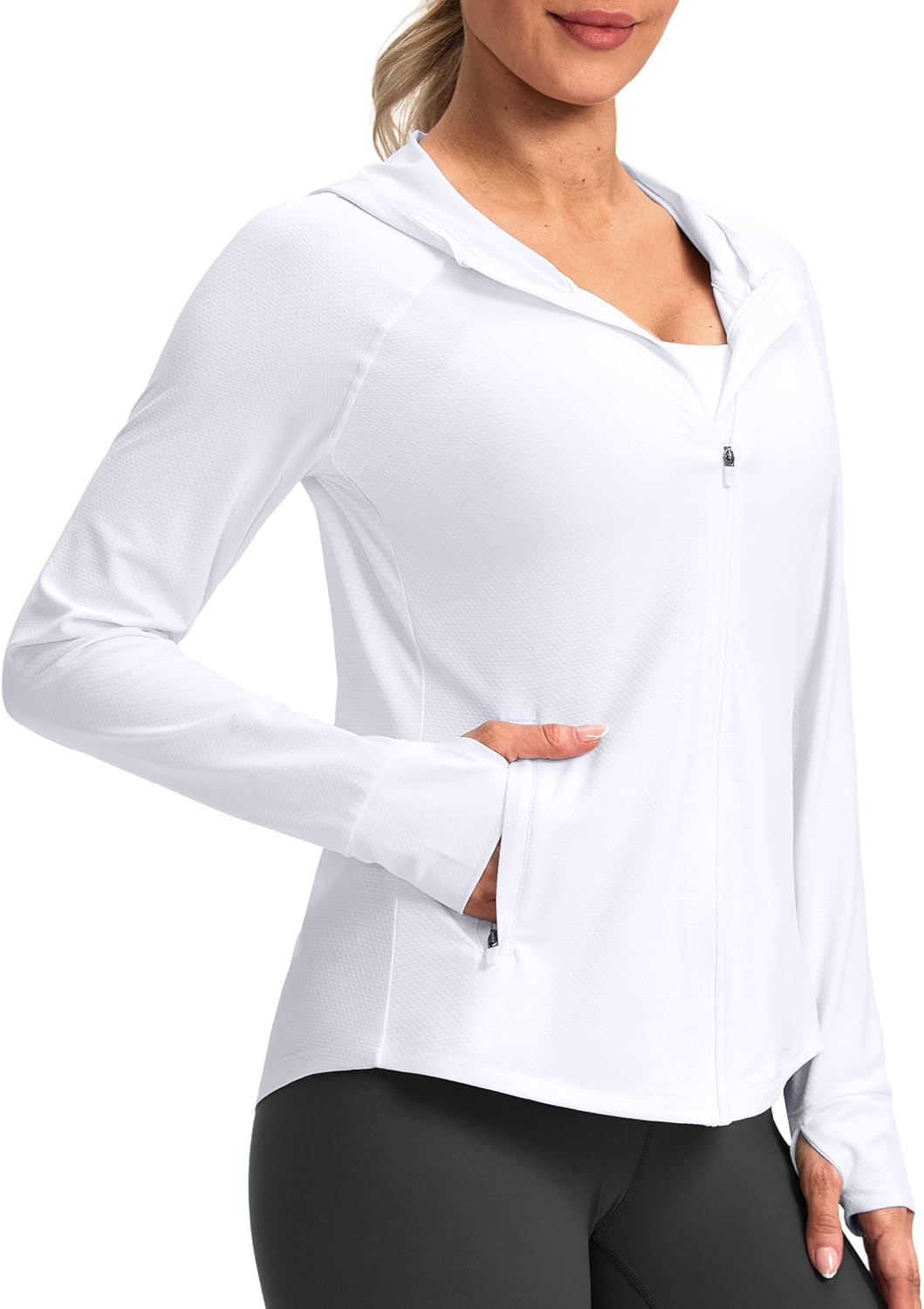 G Gradual Women's UPF 50+ Sun Protection Hoodie Jacket Lightweight Zip Up Jackets Long Sleeve Shirts for Women Hiking Outdoor
