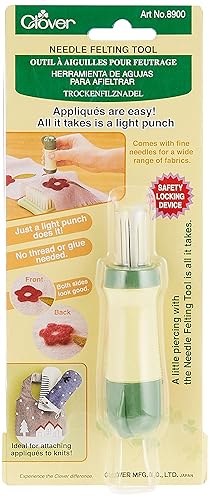 Clover 8900 Felting Needle Tool, Multi-Colored 8.75 x 3.63 x